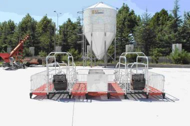 Galvanized Pig Farrowing Stalls For Pig Farm